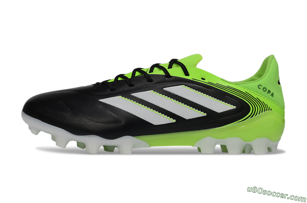 Adidas Copa Pure 3 AG Artificial Grass Soccer Cleats - Black/Electric Green/White 2