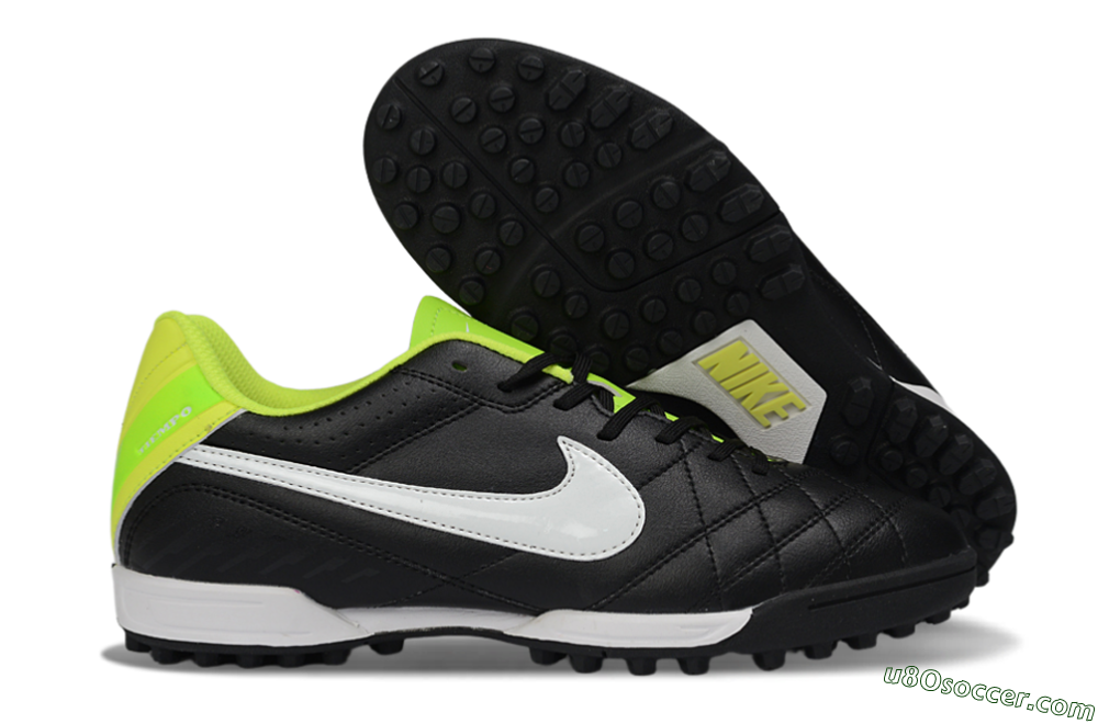 Nike Tiempo Legend Ligera 5 TF Artificial Turf Soccer Shoes - Black/Lime Green/White 1