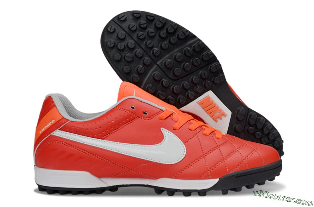 Nike Tiempo Legend Ligera 5 TF Artificial Turf Soccer Shoes - Red/Fiery Sunset/Classic Charcoal 1