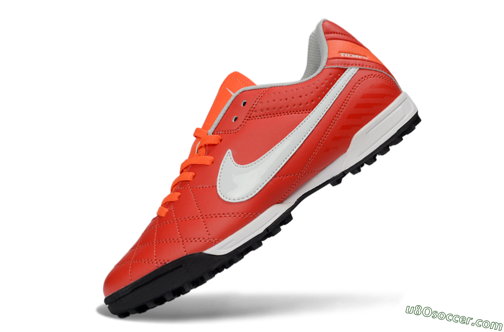 Nike Tiempo Legend Ligera 5 TF Artificial Turf Soccer Shoes - Red/Fiery Sunset/Classic Charcoal 5