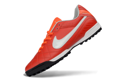 Nike Tiempo Legend Ligera 5 TF Artificial Turf Soccer Shoes - Red/Fiery Sunset/Classic Charcoal