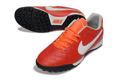 Nike Tiempo Legend Ligera 5 TF Artificial Turf Soccer Shoes - Red/Fiery Sunset/Classic Charcoal