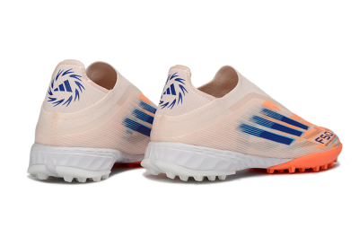 Adidas F50 Pro Laceless TF Artificial Turf Soccer Shoes - Pink/Coral Splash/Deep Ocean