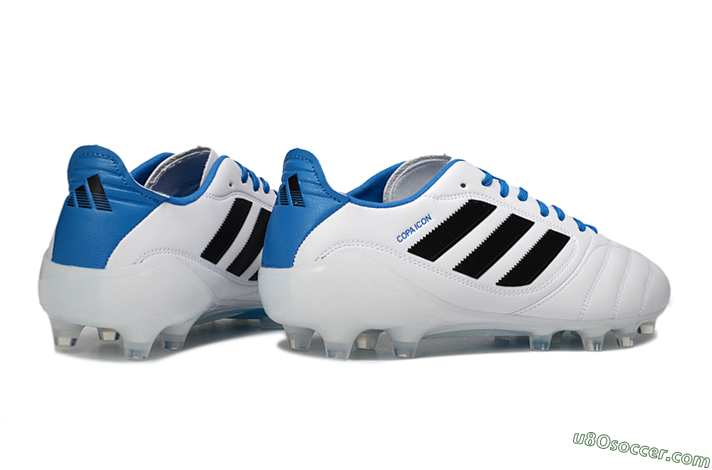 Adidas Copa Icon 2 FG Firm Ground Soccer Cleats - White/Electric Blue/Black 6
