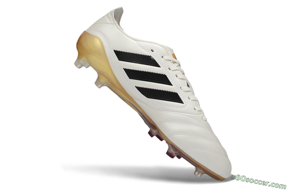 Adidas Copa Icon 2 FG Firm Ground Soccer Cleats - White/Black/Gold 4