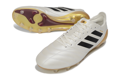 Adidas Copa Icon 2 FG Firm Ground Soccer Cleats - White/Black/Gold