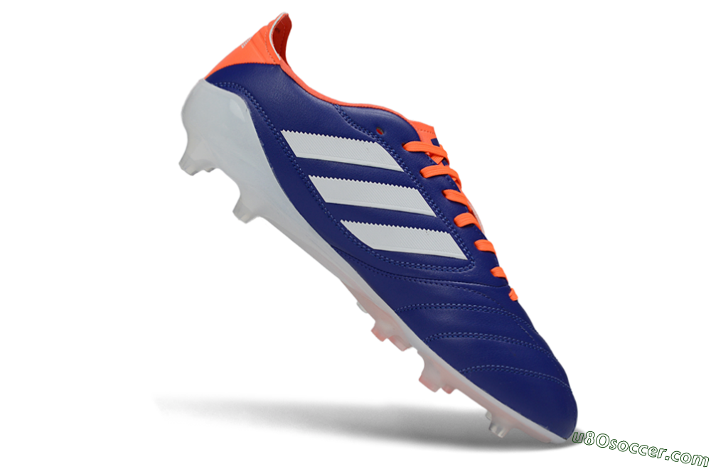 Adidas Copa Icon 2 FG Firm Ground Soccer Cleats - Blue/Vibrant Orange/Clean White 4
