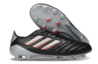 Adidas Copa Icon 2 FG Firm Ground Soccer Cleats - Black/Crimson Red/Metallic Silver