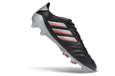 Adidas Copa Icon 2 FG Firm Ground Soccer Cleats - Black/Crimson Red/Metallic Silver