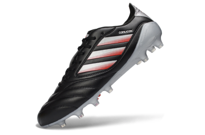 Adidas Copa Icon 2 FG Firm Ground Soccer Cleats - Black/Crimson Red/Metallic Silver