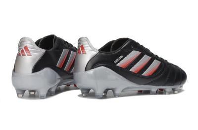 Adidas Copa Icon 2 FG Firm Ground Soccer Cleats - Black/Crimson Red/Metallic Silver