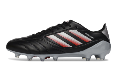 Adidas Copa Icon 2 FG Firm Ground Soccer Cleats - Black/Crimson Red/Metallic Silver