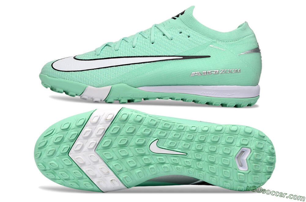 Nike Air Zoom Mercurial Vapor 16 Elite TF Artificial Turf Soccer Shoes - Mint/Bright Green/Cool Aqua 0