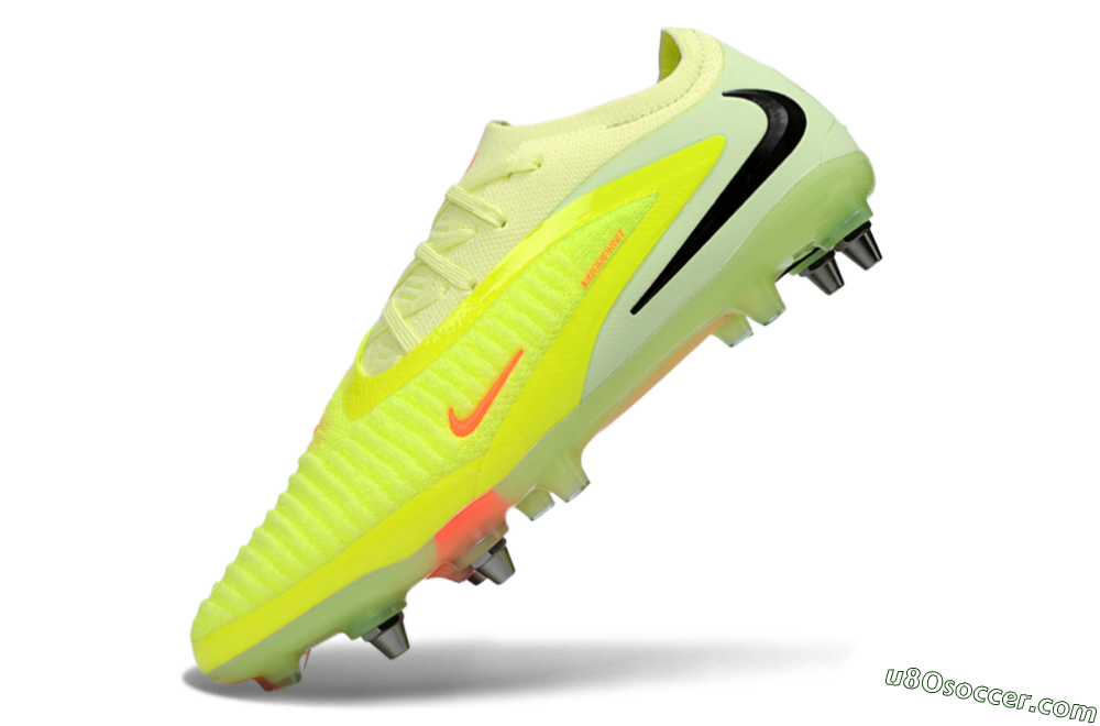 Nike Phantom 6 Elite Low SG Soft Ground Soccer Cleats - Yellow/Fluorescent Green/Neon Orange 5