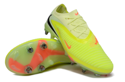 Nike Phantom 6 Elite Low SG Soft Ground Soccer Cleats - Yellow/Fluorescent Green/Neon Orange