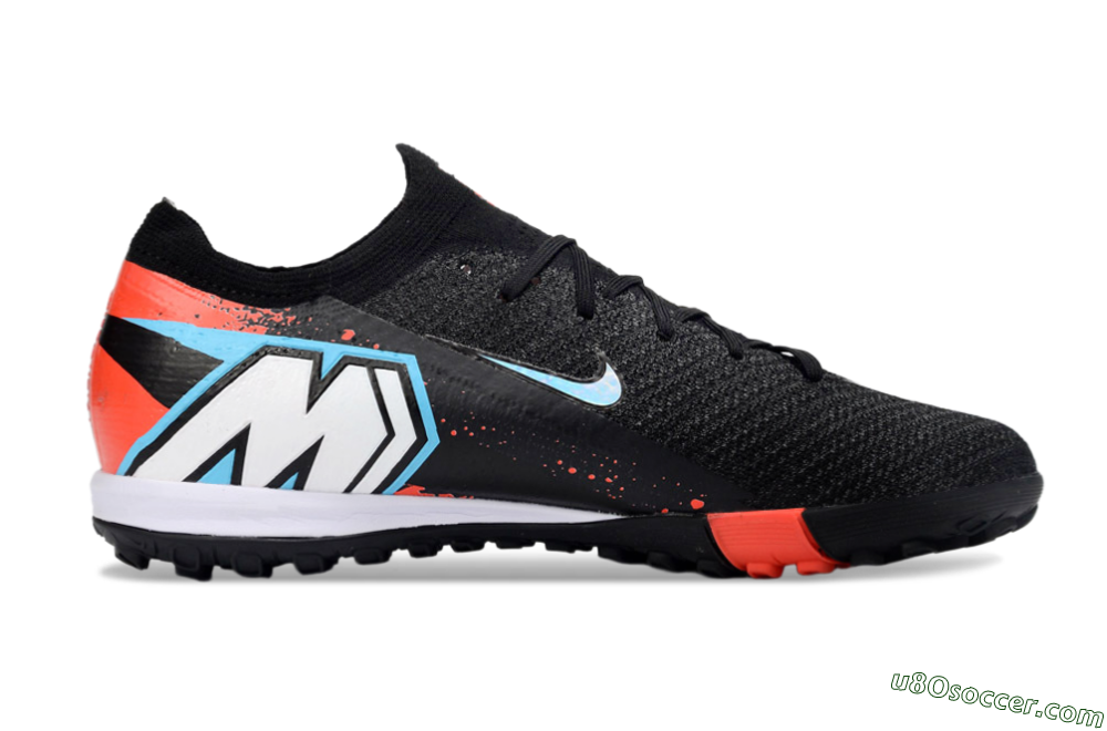 Nike Air Zoom Mercurial Vapor 16 Elite TF Artificial Turf Soccer Shoes - Black/Crimson Burst/Shadow Black 7