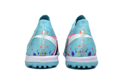 Nike Air Zoom Mercurial Vapor 16 Elite TF Artificial Turf Soccer Shoes - Aqua/Bright Blue/White