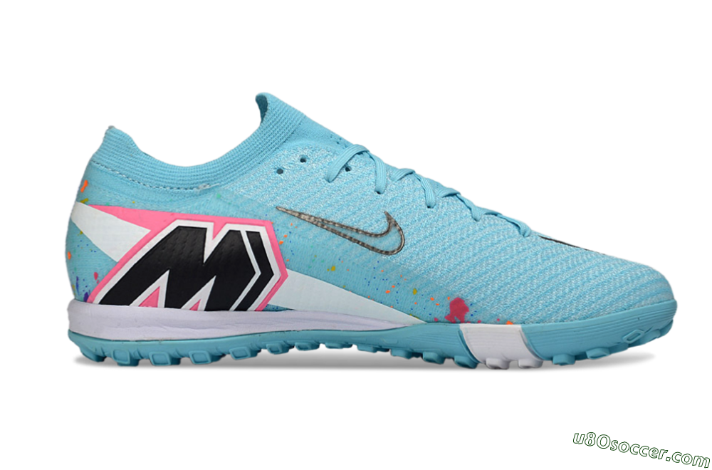 Nike Air Zoom Mercurial Vapor 16 Elite TF Artificial Turf Soccer Shoes - Aqua/Bright Blue/White 7