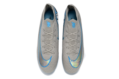 Nike Air Zoom Mercurial Vapor 16 Elite TF Artificial Turf Soccer Shoes - Gray/Sky Blue/Sea Foam