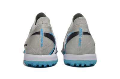 Nike Air Zoom Mercurial Vapor 16 Elite TF Artificial Turf Soccer Shoes - Gray/Sky Blue/Sea Foam