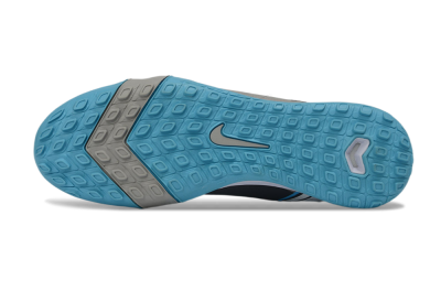 Nike Air Zoom Mercurial Vapor 16 Elite TF Artificial Turf Soccer Shoes - Gray/Sky Blue/Sea Foam