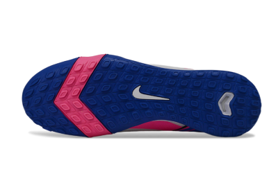 Nike Air Zoom Mercurial Vapor 16 Elite TF Artificial Turf Soccer Shoes - White/Electric Blue/Pink Flash