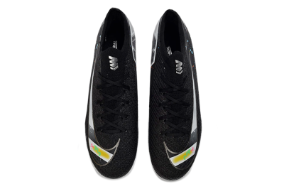 Nike Air Zoom Mercurial Vapor 16 Elite TF Artificial Turf Soccer Shoes - Black/Rainbow Splash/Sleek White