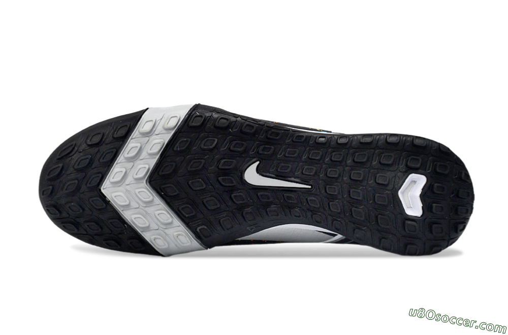 Nike Air Zoom Mercurial Vapor 16 Elite TF Artificial Turf Soccer Shoes - Black/Rainbow Splash/Sleek White 6