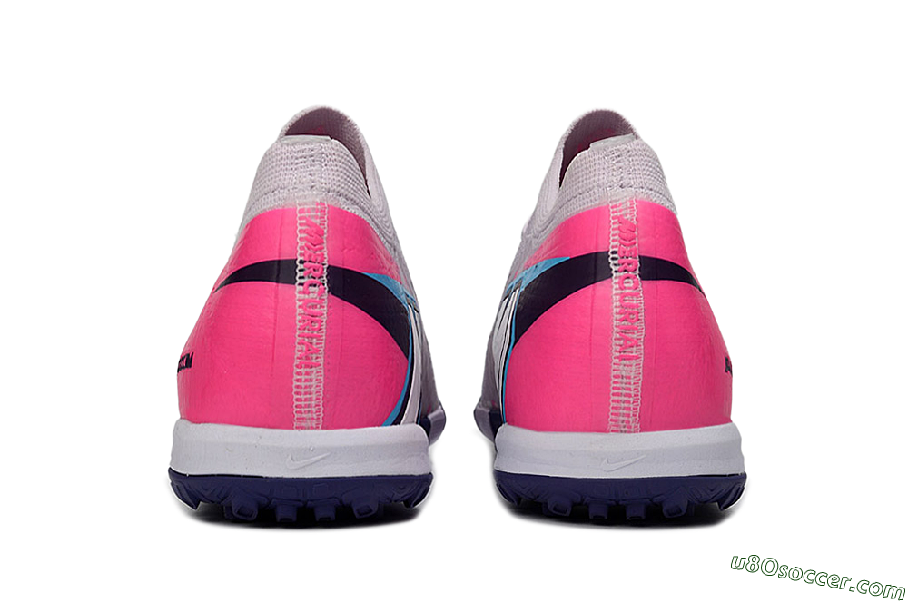 Nike Air Zoom Mercurial Vapor 16 Elite TF Artificial Turf Soccer Shoes - Lilac/Bright Pink/Dark Blue 5