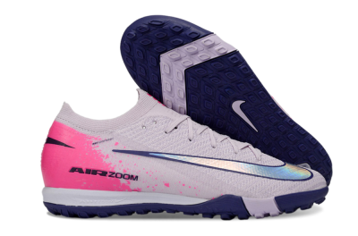 Nike Air Zoom Mercurial Vapor 16 Elite TF Artificial Turf Soccer Shoes - Lilac/Bright Pink/Dark Blue