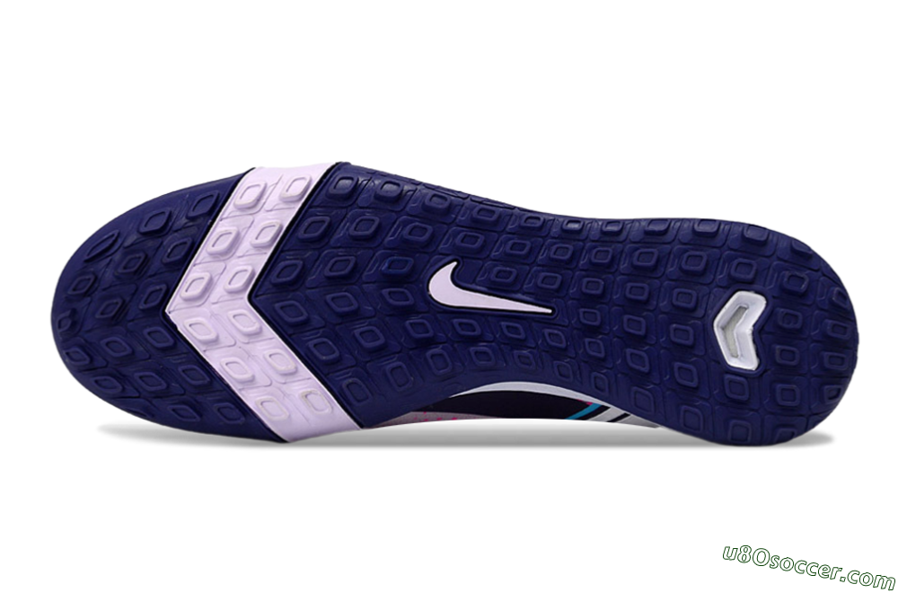 Nike Air Zoom Mercurial Vapor 16 Elite TF Artificial Turf Soccer Shoes - Lilac/Bright Pink/Dark Blue 6