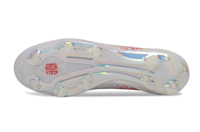 Adidas F50+ Elite Lightstrike Pro Laceless FG Firm Ground Soccer Cleats - White/Crimson Red/Black