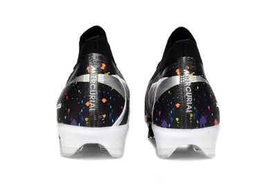 Nike Air Zoom Mercurial Vapor 16 Elite FG Firm Ground Soccer Cleats - Black/Vibrant Color Splash/White Accents