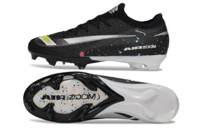 Nike Air Zoom Mercurial Vapor 16 Elite FG Firm Ground Soccer Cleats - Black/Vibrant Color Splash/White Accents