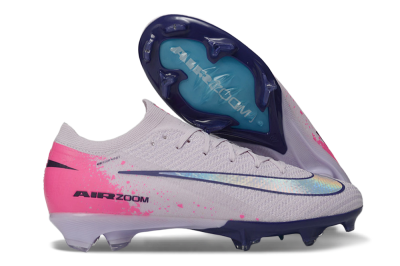 Nike Air Zoom Mercurial Vapor 16 Elite FG Firm Ground Soccer Cleats - Lilac/Bright Pink/Frosty Blue