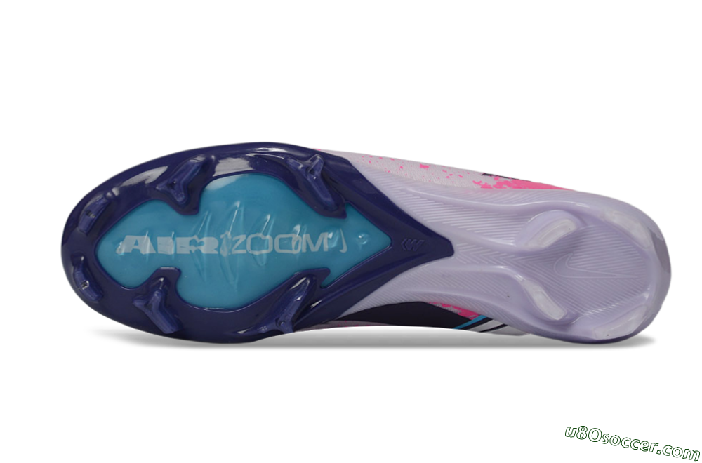 Nike Air Zoom Mercurial Vapor 16 Elite FG Firm Ground Soccer Cleats - Lilac/Bright Pink/Frosty Blue 6
