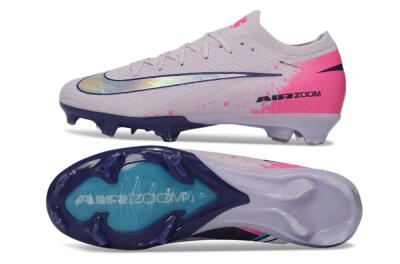 Nike Air Zoom Mercurial Vapor 16 Elite FG Firm Ground Soccer Cleats - Lilac/Bright Pink/Frosty Blue