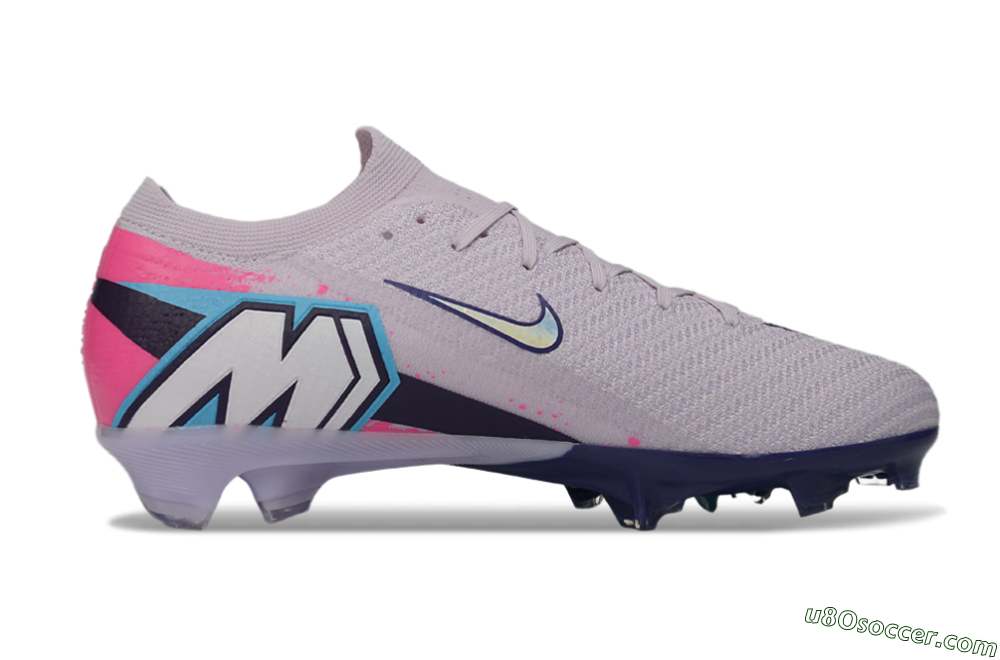 Nike Air Zoom Mercurial Vapor 16 Elite FG Firm Ground Soccer Cleats - Lilac/Bright Pink/Frosty Blue 7