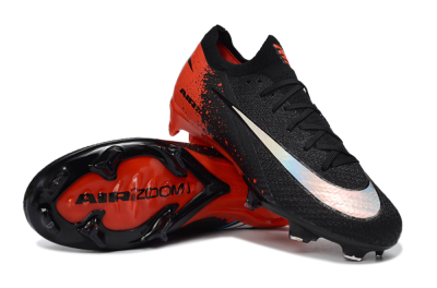 Nike Air Zoom Mercurial Vapor 16 Elite FG Firm Ground Soccer Cleats - Black/Fiery Red/Glossy Black