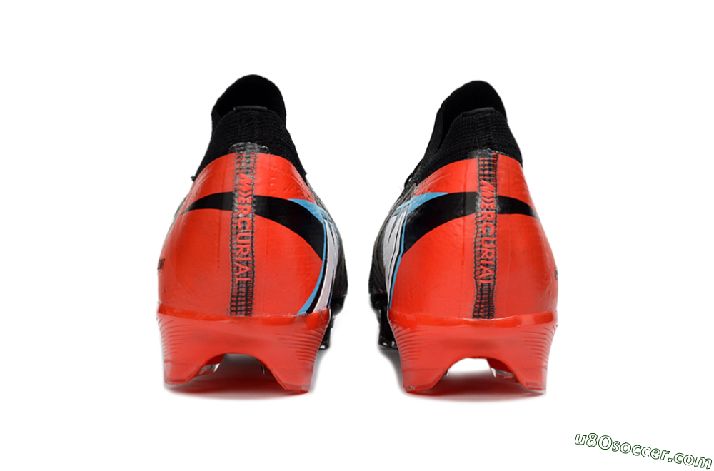 Nike Air Zoom Mercurial Vapor 16 Elite FG Firm Ground Soccer Cleats - Black/Fiery Red/Glossy Black 5