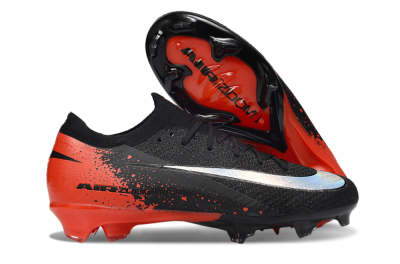 Nike Air Zoom Mercurial Vapor 16 Elite FG Firm Ground Soccer Cleats - Black/Fiery Red/Glossy Black