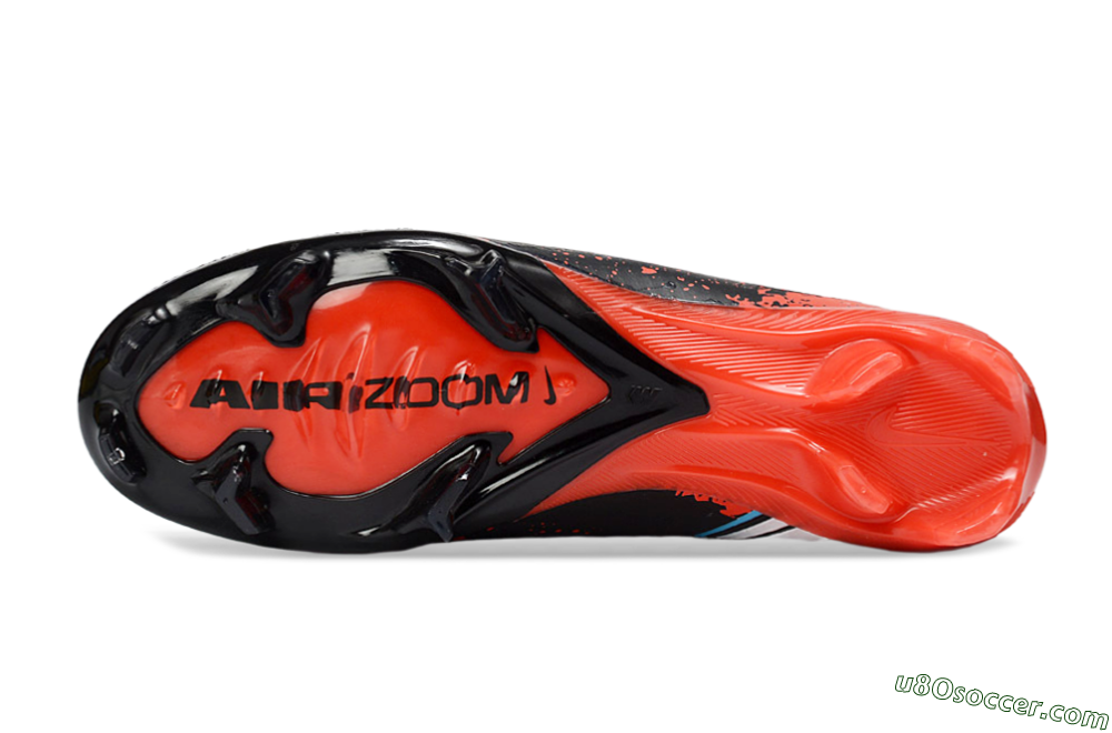 Nike Air Zoom Mercurial Vapor 16 Elite FG Firm Ground Soccer Cleats - Black/Fiery Red/Glossy Black 6