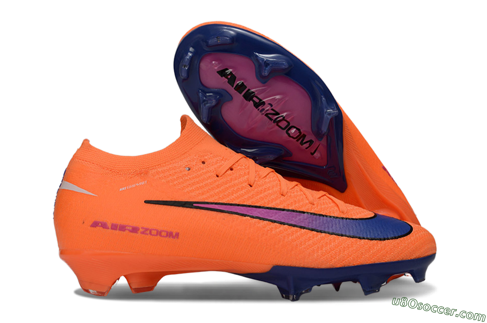Nike Air Zoom Mercurial Vapor 16 Elite FG Firm Ground Soccer Cleats - Orange/Vibrant Purple/Shocking Pink 1