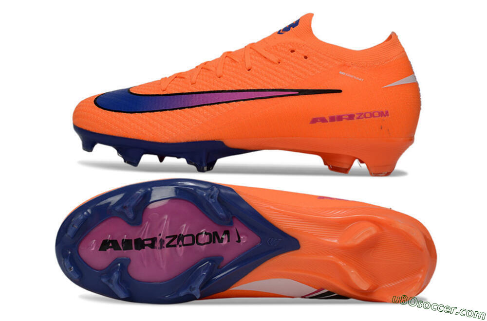 Nike Air Zoom Mercurial Vapor 16 Elite FG Firm Ground Soccer Cleats - Orange/Vibrant Purple/Shocking Pink 0