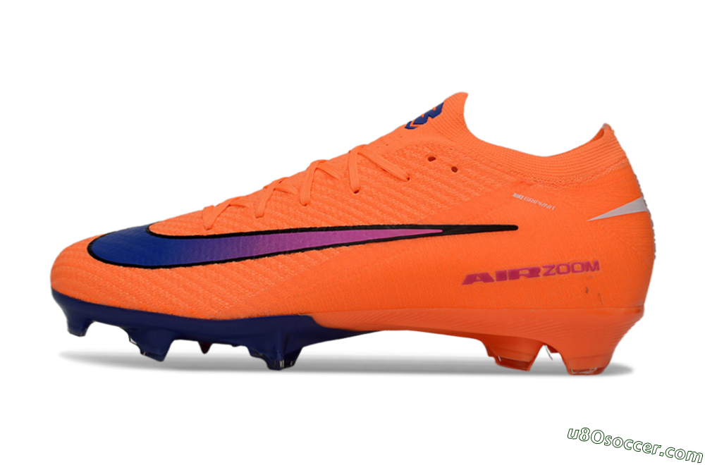Nike Air Zoom Mercurial Vapor 16 Elite FG Firm Ground Soccer Cleats - Orange/Vibrant Purple/Shocking Pink 2