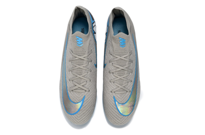 Nike Air Zoom Mercurial Vapor 16 Elite FG Firm Ground Soccer Cleats - Gray/Sky Blue/Light Gray