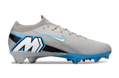 Nike Air Zoom Mercurial Vapor 16 Elite FG Firm Ground Soccer Cleats - Gray/Sky Blue/Light Gray