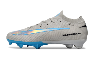Nike Air Zoom Mercurial Vapor 16 Elite FG Firm Ground Soccer Cleats - Gray/Sky Blue/Light Gray