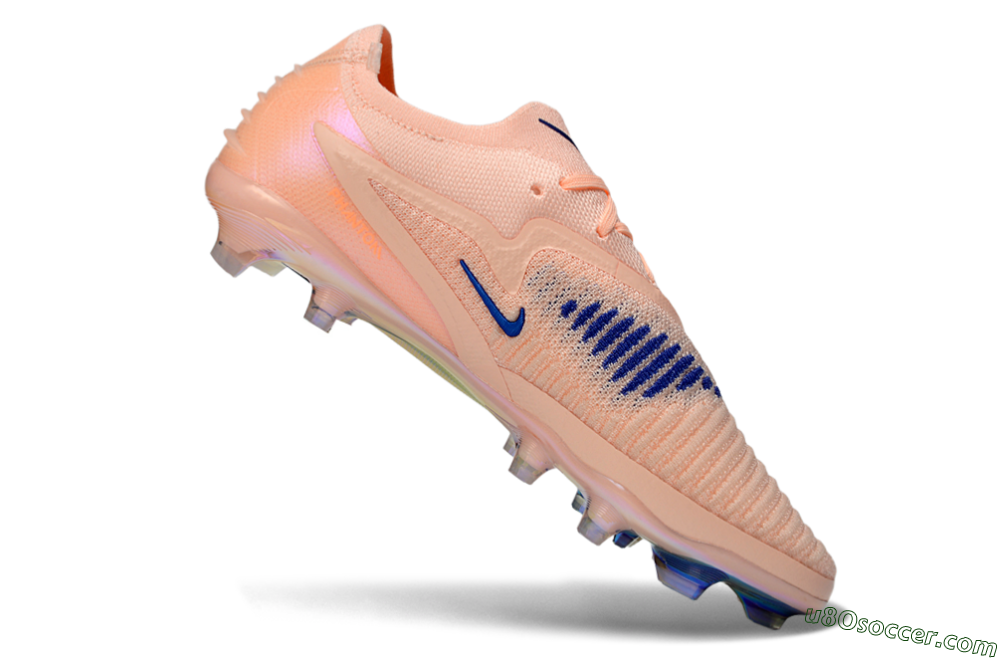 Nike Phantom 6 Elite Low FG Firm Ground Soccer Cleats - Peach/Ocean Blue/Sunset Pink 4