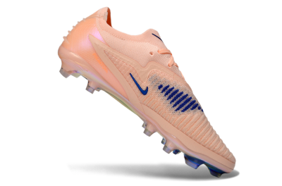 Nike Phantom 6 Elite Low FG Firm Ground Soccer Cleats - Peach/Ocean Blue/Sunset Pink